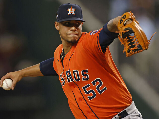 Astros' Bryan Abreu facing 2-game suspension for plunking Adolis Garcia -  ABC13 Houston