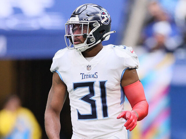 INDIANAPOLIS, INDIANA - OCTOBER 08: Kevin Byard #31of the Tennessee Titans against the Indianapolis Colts at Lucas Oil Stadium on October 08, 2023 in Indianapolis, Indiana.