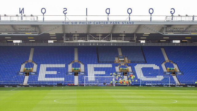 General view of Goodison Park during the Premier League match between Everton and Bournemouth at Goodison Park, Liverpool on Saturday 7th October 2023.