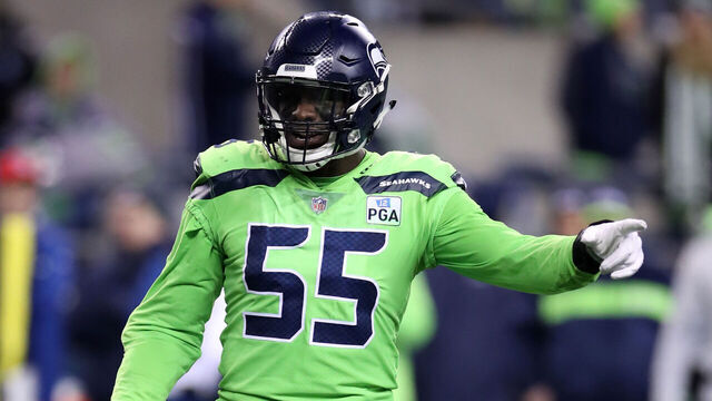 SEATTLE, WA - DECEMBER 10: Frank Clark #55 of the Seattle Seahawks in action during the game against the Minnesota Vikings at CenturyLink Field on December 10, 2018 in Seattle, Washington. The Seahawks defeated the Vikings 21-7.