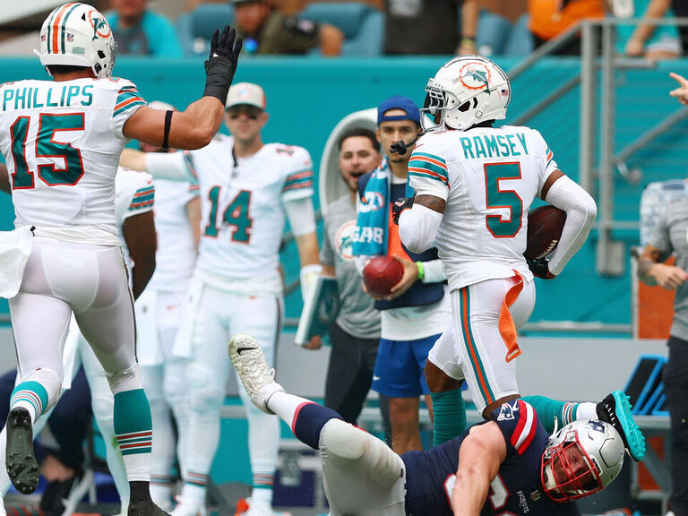 Tagovailoa Throws 3 TDs, Ramsey Shines In Debut As Dolphins Top ...