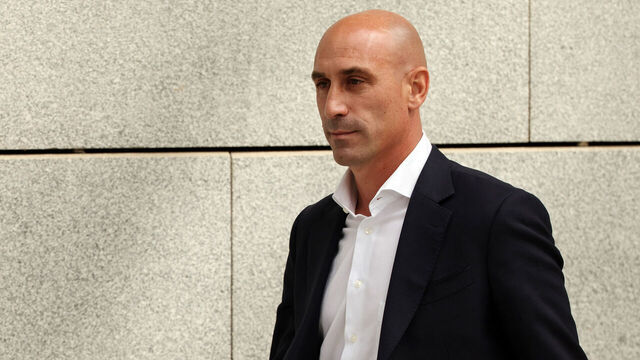 Former president of the Spanish football federation Luis Rubiales leaves the Audiencia Nacional court in Madrid on September 15, 2023. Five days after resigning as Spain's football chief, Luis Rubiales was due in court today on sexual assault charges over forcibly kissing women's World Cup player Jenni Hermoso. The 46-year-old has been summoned to Madrid's Audiencia Nacional court at midday (1000 GMT) where he will appear before Judge Francisco de Jorge who is heading up the investigation.
