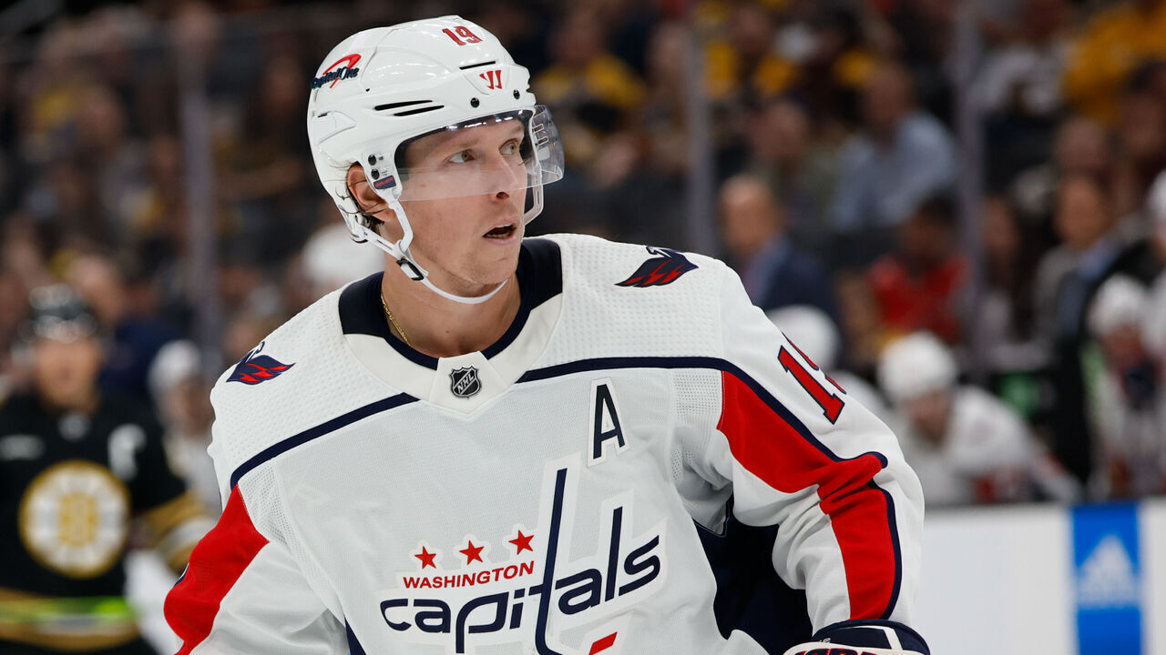 BOSTON, MASSACHUSETTS - OCTOBER 3: Nicklas Backstrom #19 of the Washington Capitals skates against the Boston Bruins during the third period of a preseason game at the TD Garden on October 3, 2023 in Boston, Massachusetts. The Capitals won 5-4 in overtime.