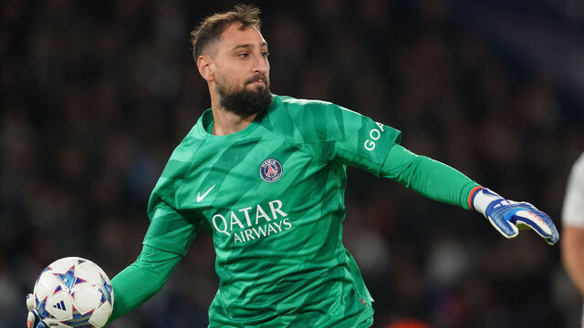 PSG's goalkeeper Gianluigi Donnarumma during the UEFA Champions League Group F match at Parc des Princes in Paris, France. Picture date: Wednesday October 25, 2023.