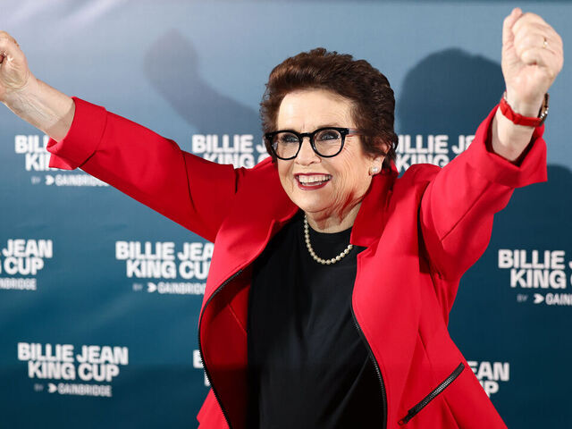 SEVILLE, SPAIN - NOVEMBER 05: Billie Jean King attends the Players Welcome Party prior to the Billie Jean King Cup Finals at Estadio de La Cartuja on November 05, 2023 in Seville, Spain.