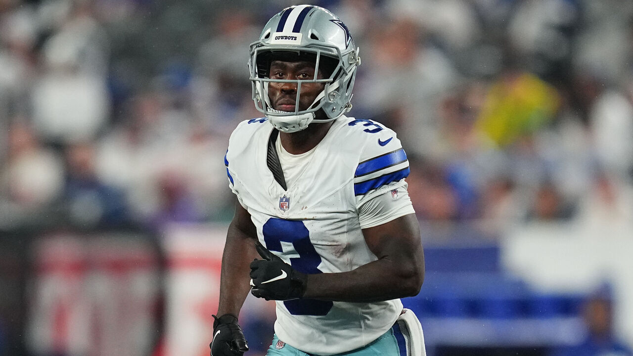 EAST RUTHERFORD, NEW JERSEY - SEPTEMBER 10: Brandin Cooks #3 of the Dallas Cowboys in action against the New York Giants at MetLife Stadium on September 10, 2023 in East Rutherford, New Jersey.