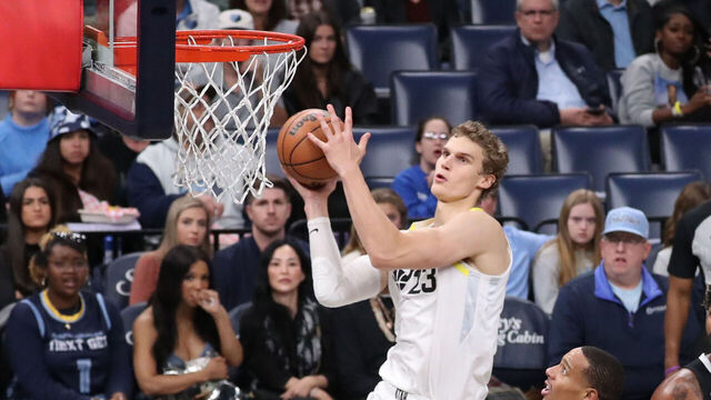 MEMPHIS, TN - NOVEMBER 10: Lauri Markkanen #23 of the Utah Jazz shoots the ball during the game against the Memphis Grizzlies during the In-Season Tournament on November 10, 2023 at FedExForum in Memphis, Tennessee. Mandatory Copyright Notice: Copyright 2023 NBAE