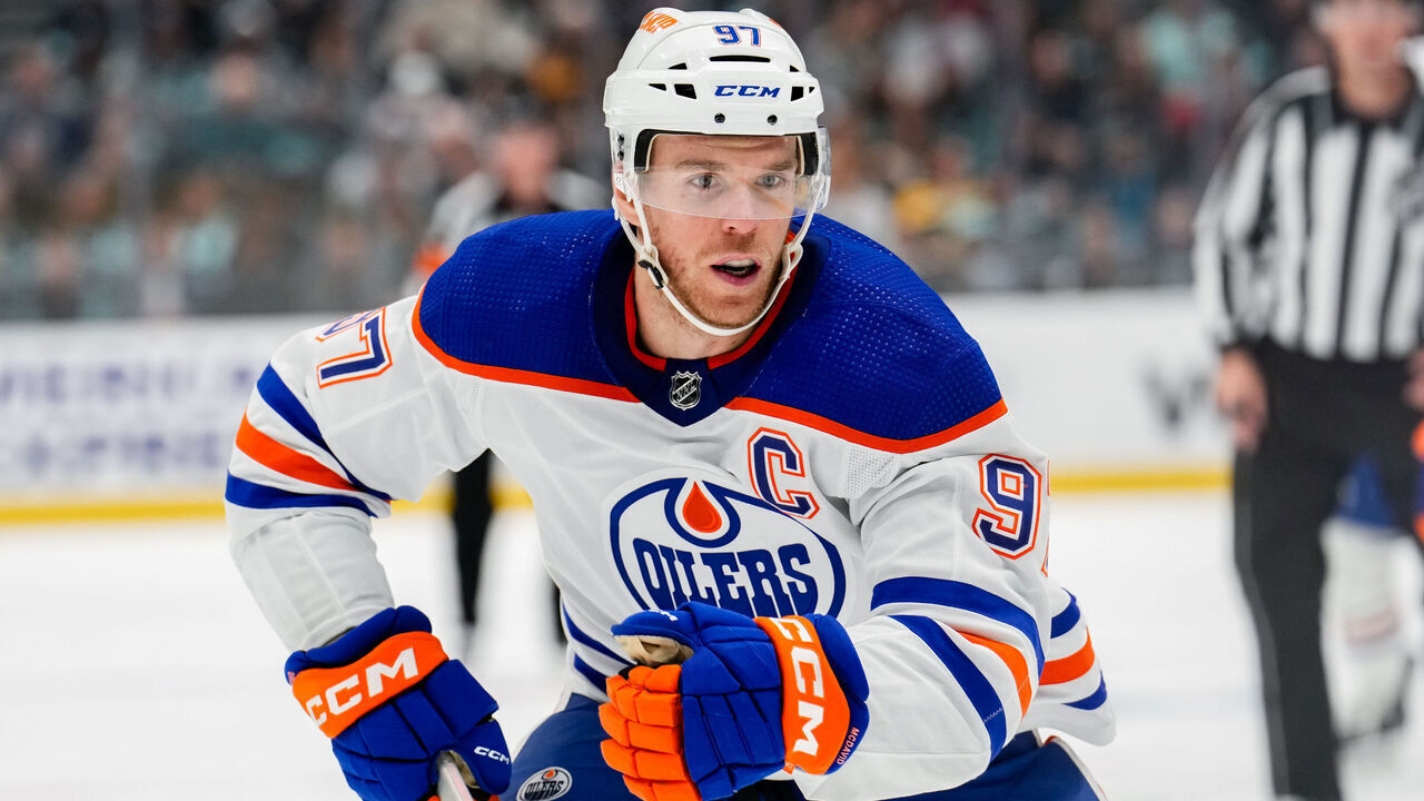 SEATTLE, WASHINGTON - NOVEMBER 11: Connor McDavid #97 of the Edmonton Oilers skates during the second period of a game against the Seattle Kraken at Climate Pledge Arena on November 11, 2023 in Seattle, Washington.
