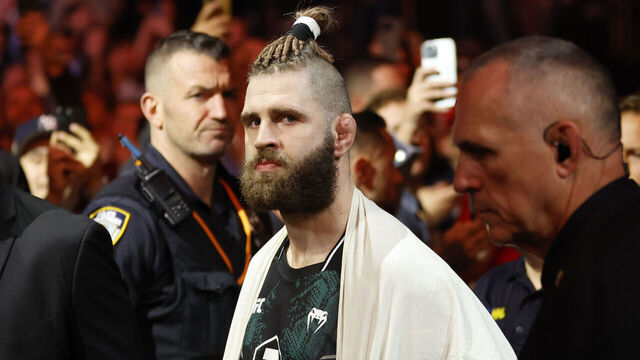 NEW YORK, NEW YORK - NOVEMBER 11: Jiri Prochazka of the Czech Republic walks to the octagon to face Alex Pereira of Brazil in the UFC light heavyweight championship fight during the UFC 295 event at Madison Square Garden on November 11, 2023 in New York City.