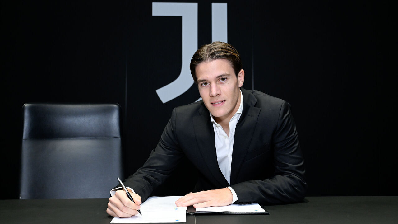 TURIN, ITALY - NOVEMBER 14: Juventus Extends Contract To Nicolo Fagioli at Juventus headquarters on November 14, 2023 in Turin, Italy.