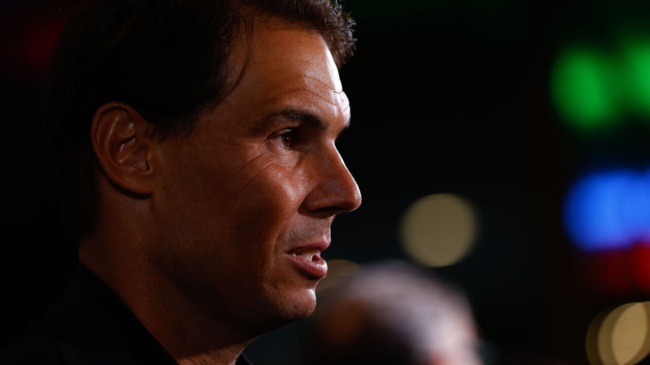 MADRID, SPAIN - OCTOBER 19: Rafael Nadal, tennis player, attends an interview for Europa Press during the presentation of NDL as a new business project by Rafael Nadal and Juan Matji held at the Costume Museum in on October 19, 2023, in Madrid, Spain.
