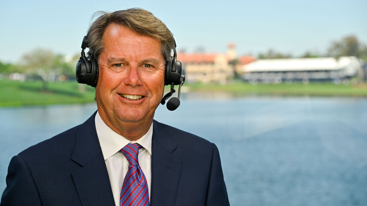 PONTE VEDRA BEACH, FLORIDA - MARCH 11: Paul Azinger poses for a photo during the NBC Golf Channel Broadcast during the third round of THE PLAYERS Championship at Stadium Course at TPC Sawgrass on March 11, 2023 in Ponte Vedra Beach, Florida.