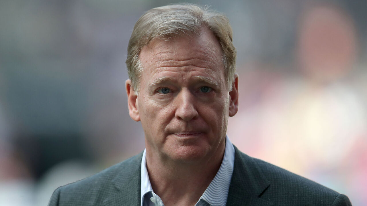 NFL Commissioner Roger Goodell prior to the NFL international match at the Tottenham Hotspur Stadium, London. Picture date: Sunday October 8, 2023.