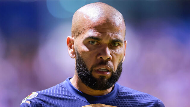 PUEBLA, MEXICO - SEPTEMBER 23: Dani Alves of Pumas looks on during the 7th round match between Puebla and Pumas UNAM as part of the Torneo Apertura 2022 Liga MX at Cuauhtemoc Stadium on September 23, 2022 in Puebla, Mexico.