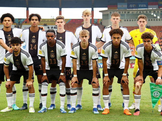 Indonesia U-17 national team in action