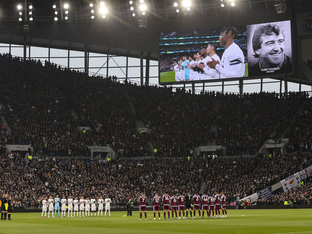 Tottenham and Aston Villa pay tribute to Terry Venables ahead of kick-off, Football