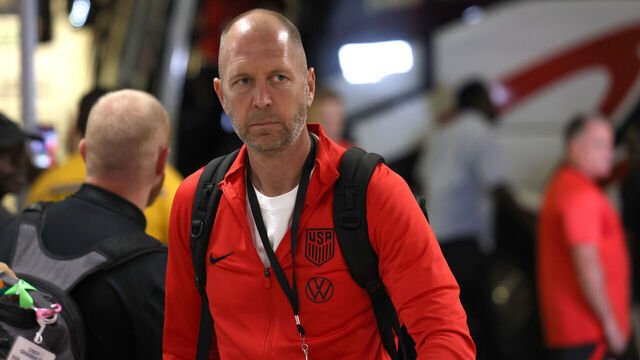 PORT OF SPAIN, TRINIDAD AND TOBAGO - NOVEMBER 20: United States head coach Gregg Berhalter arrives at the stadium prior to playing Trinidad and Tobago at Hasely Crawford Stadium on November 20, 2023 in Port of Spain, Trinidad And Tobago.