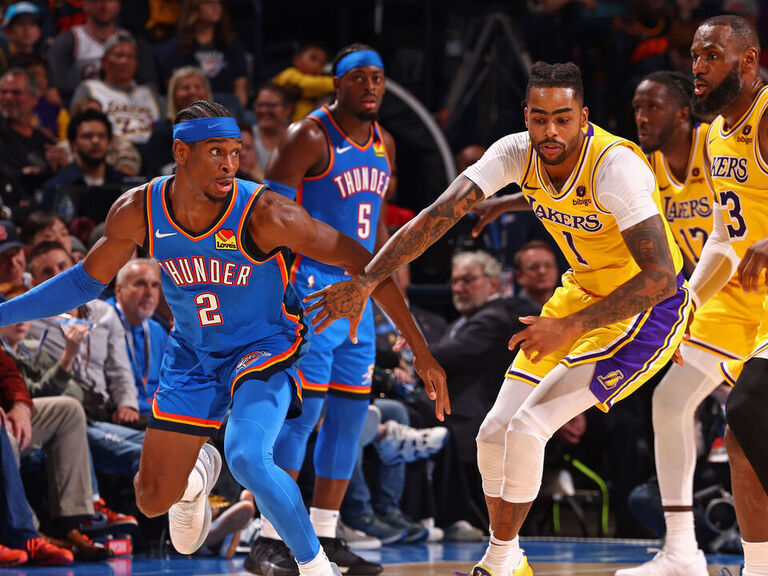 Shai Gilgeous-Alexander Scores 33 As Thunder Beat Lakers | TheScore.com