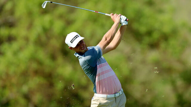 JOHANNESBURG, SOUTH AFRICA - DECEMBER 01: Jesper Svensson of Sweden looks on after playing his second shot on the 18th hole during day two of the Investec South African Open Championship at Blair Atholl Golf & Equestrian Estate on December 01, 2023 in Johannesburg, South Africa.