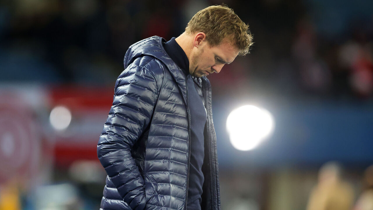 VIENNA, AUSTRIA - NOVEMBER 21: Head coach Julian Nagelsmann of Germany looks on ahead of the international friendly match between Austria and Germany at Ernst Happel Stadion on November 21, 2023 in Vienna, Austria.
