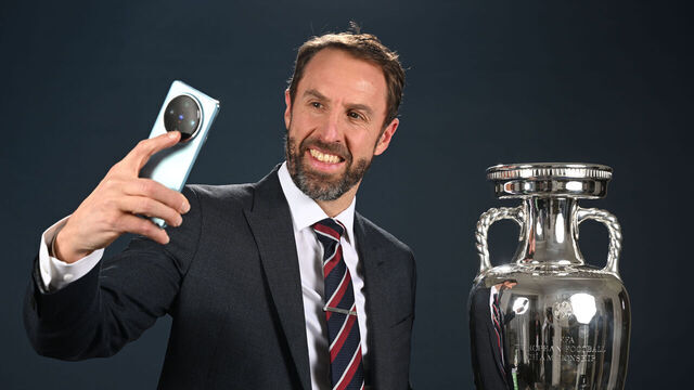 HAMBURG, GERMANY - DECEMBER 02: Gareth Southgate, manager of England poses for a picture ahead of the UEFA EURO 2024 Final Tournament Draw at the Atlantic hotel on December 02, 2023 in Hamburg, Germany.