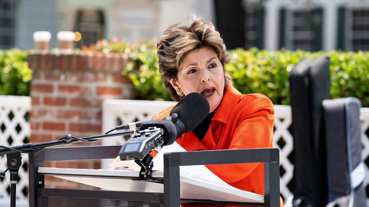 CULVER CITY, CALIFORNIA - JUNE 23: Attorney Gloria Allred attends the Showrunners For Abortion Rights rally at a WGA Picketing Line at Amazon Studios on June 23, 2023 in Culver City, California.