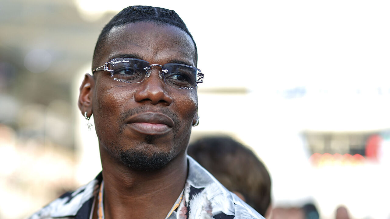 ABU DHABI, UNITED ARAB EMIRATES - NOVEMBER 26: Paul Pogba on the grid during the F1 Grand Prix of Abu Dhabi at Yas Marina Circuit on November 26, 2023 in Abu Dhabi, United Arab Emirates.
