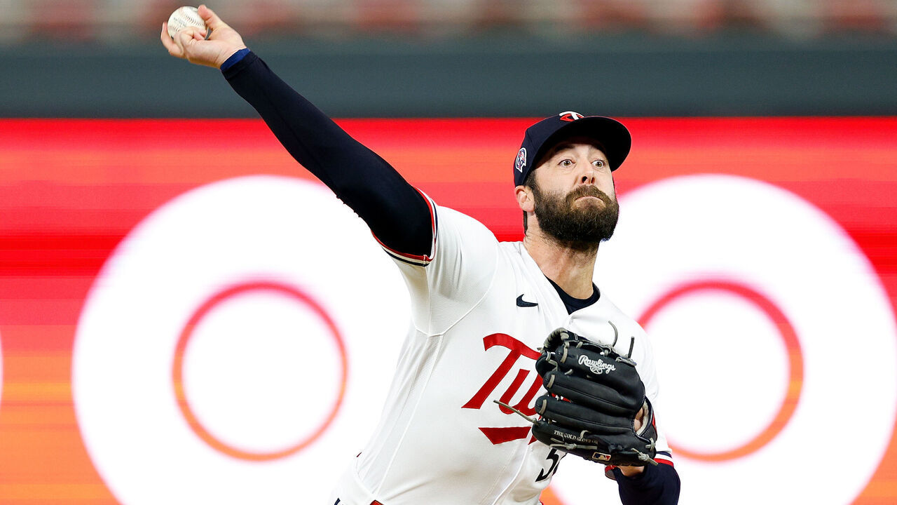 MINNEAPOLIS, MINNESOTA - SEPTEMBER 11: Dylan Floro #58 of the Minnesota Twins delivers a pitch against the Tampa Bay Rays in the fifth inning at Target Field on September 11, 2023 in Minneapolis, Minnesota. The Rays defeated the Twins 7-4.
