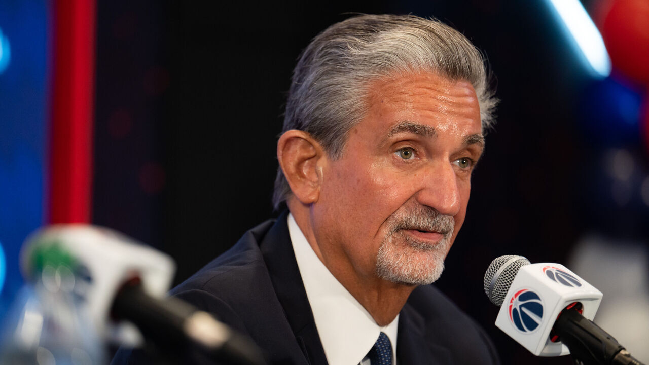 WASHINGTON, DC - JUNE 08: Monumental Sports & Entertainment Founder and CEO Ted Leonsis is seen during a press conference announcing his choice of Michael Winger as president of Monumental Basketball at Capitol One Arena in Washington, DC on June 08, 2023.