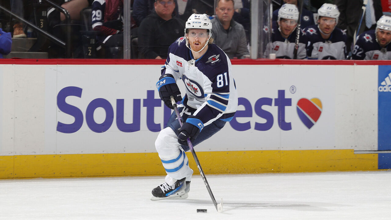 DENVER, COLORADO - DECEMBER 07: Kyle Connor #81 of the Winnipeg Jets skates against the Colorado Avalanche at Ball Arena on December 7, 2023 in Denver, Colorado.