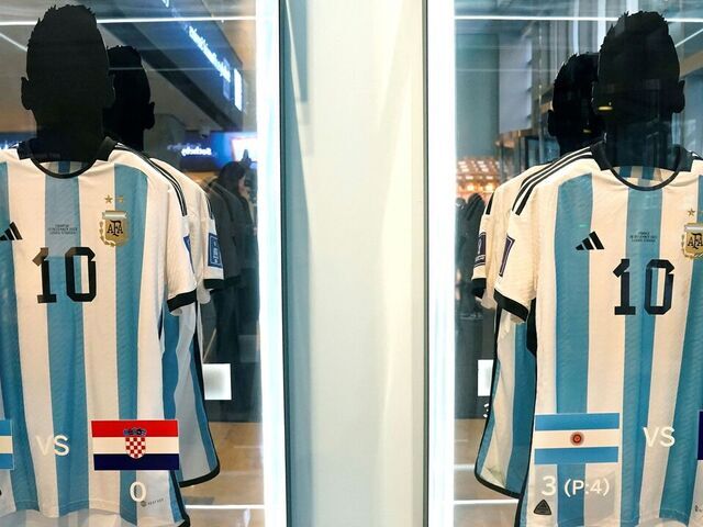 Set of 6 Messi World Cup shirts sells for $7.8M at auction | theScore.com