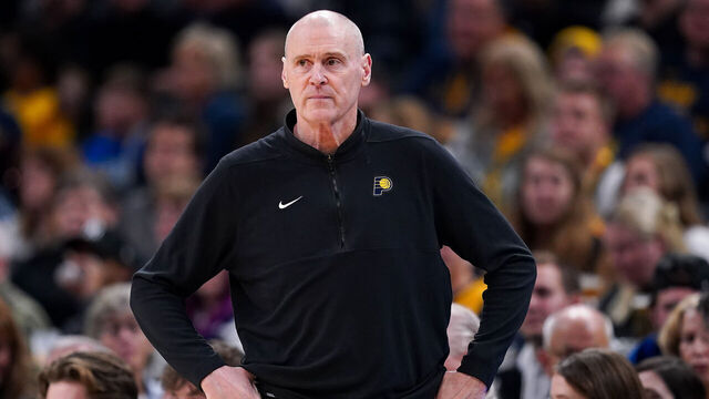INDIANAPOLIS, INDIANA - NOVEMBER 22: Head coach Rick Carlisle of the Indiana Pacers looks on in the third quarter against the Toronto Raptors at Gainbridge Fieldhouse on November 22, 2023 in Indianapolis, Indiana.