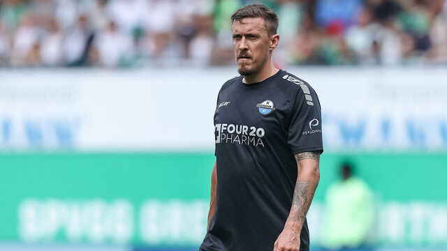 FUERTH, GERMANY - JULY 30: Max Kruse of SC Paderborn 07 looks on during the Second Bundesliga match between SpVgg Greuther Fürth and SC Paderborn 07 at Sportpark Ronhof Thomas Sommer on July 30, 2023 in Fuerth, Germany.