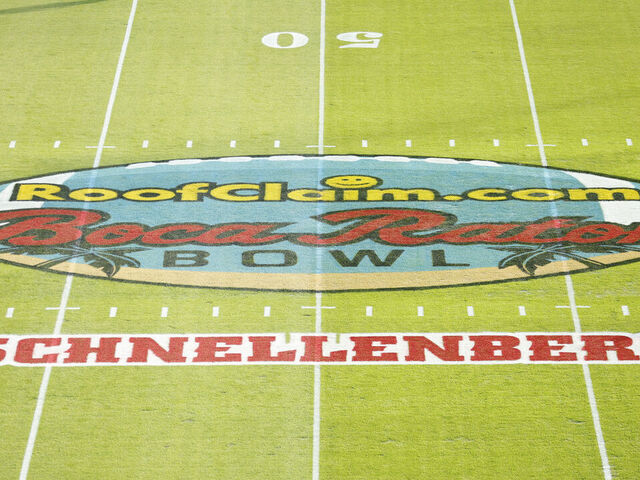 BOCA RATON, FLORIDA - DECEMBER 18: A general view of FAU Stadium prior to the RoofClaim.com Boca Raton Bowl between the Western Kentucky Hilltoppers and the Appalachian State Mountaineers on December 18, 2021 in Boca Raton, Florida.