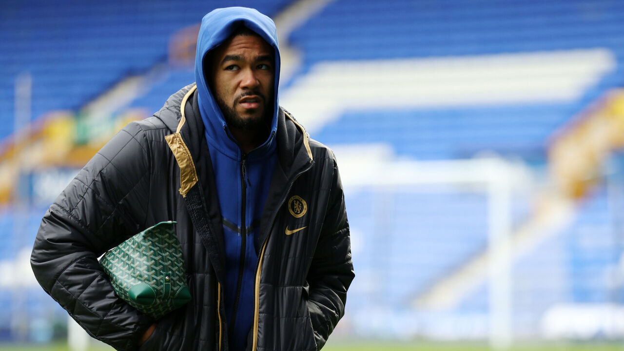 LIVERPOOL, ENGLAND - DECEMBER 10: Reece James of Chelsea arrives at the stadium prior to the Premier League match between Everton FC and Chelsea FC at Goodison Park on December 10, 2023 in Liverpool, England.