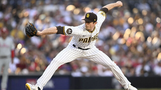 SAN DIEGO, CA - SEPTEMBER 04: Tim Hill #25 of the San Diego Padres plays during a baseball game against the Philadelphia Phillies on September 4, 2023 at Petco Park in San Diego, California.