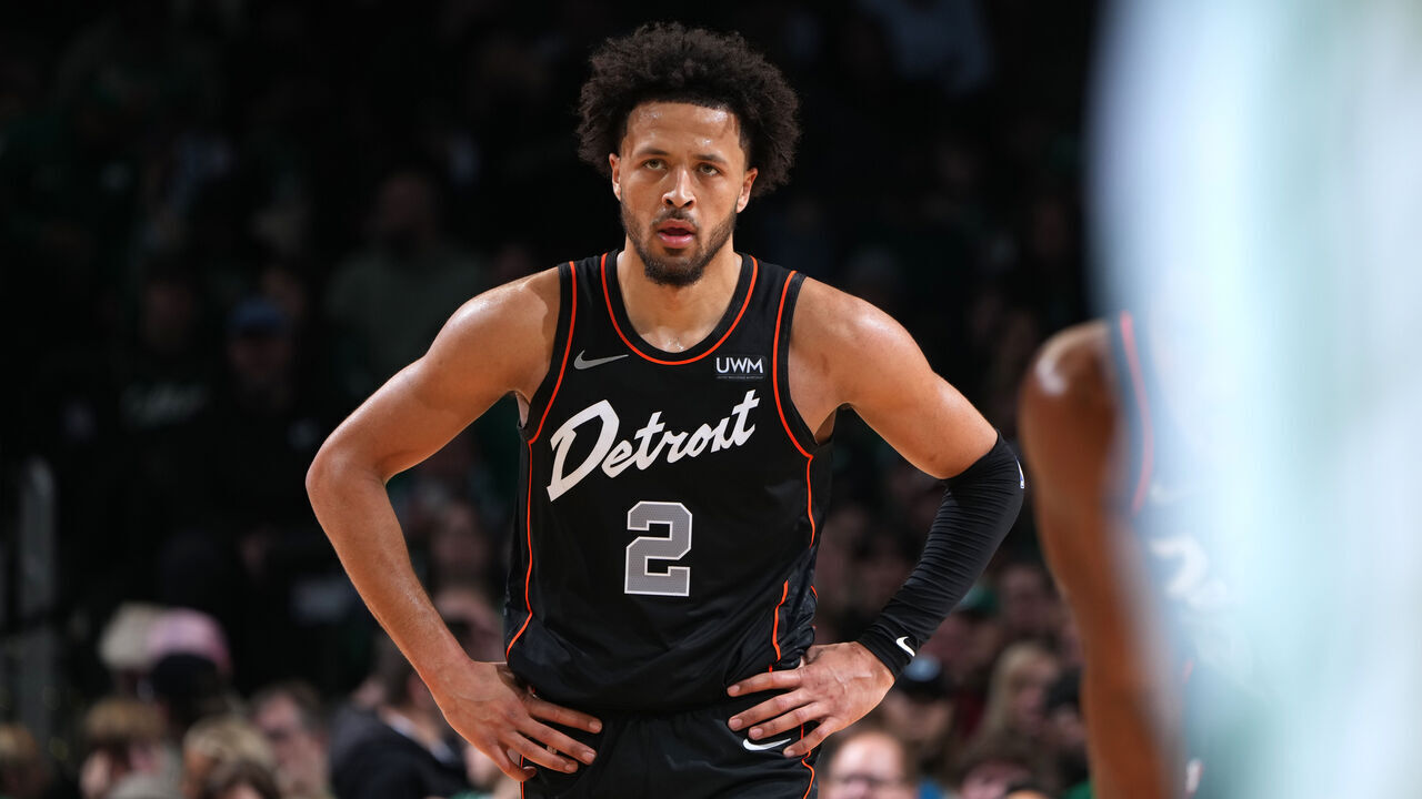BOSTON, MA - DECEMBER 28: Cade Cunningham #2 of the Detroit Pistons looks on during the game against the Boston Celtics on December 28, 2023 at the TD Garden in Boston, Massachusetts. Mandatory Copyright Notice: Copyright 2023 NBAE