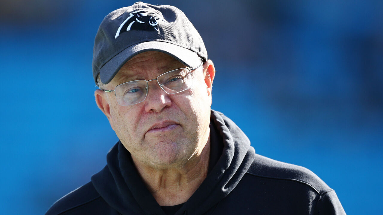 CHARLOTTE, NORTH CAROLINA - DECEMBER 24: Owner of the Carolina Panthers, David Tepper, looks on before the game against the Green Bay Packers at Bank of America Stadium on December 24, 2023 in Charlotte, North Carolina.