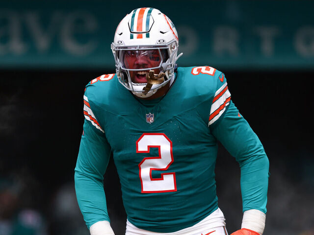 MIAMI GARDENS, FLORIDA - DECEMBER 24: Bradley Chubb #2 of the Miami Dolphins takes the field prior to a game against the Dallas Cowboys at Hard Rock Stadium on December 24, 2023 in Miami Gardens, Florida.