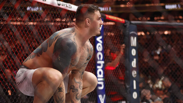 NEW YORK, NEW YORK - NOVEMBER 11: Tom Aspinall of England prepares to face Sergei Pavlovich of Russia in the interim UFC heavyweight championship fight during the UFC 295 event at Madison Square Garden on November 11, 2023 in New York City.