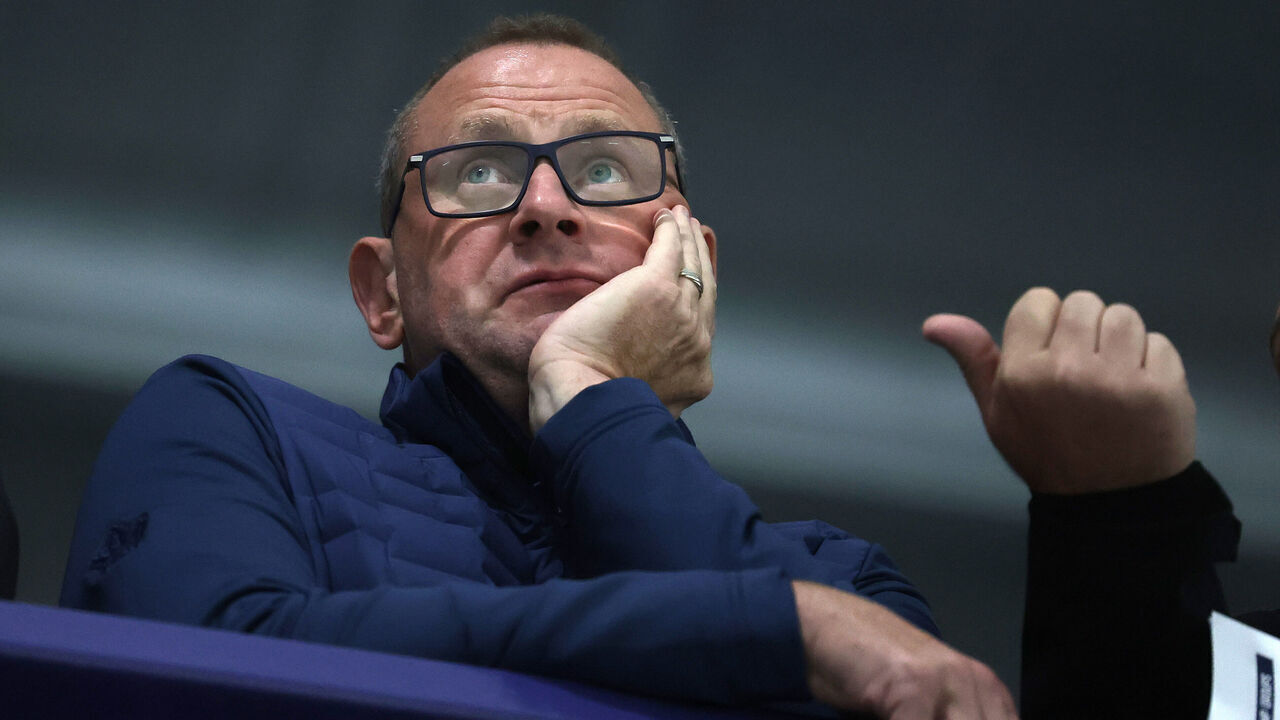 TORONTO, ON- SEPTEMBER 21 - Brad Treliving,General Manager as the Toronto Maple Leafs participate in their second day of training camp in preparation for the 2023-24 season at Ford Performance Centre in Toronto. September 21, 2023. (Steve Russell/Toronto Star via Getty Images)