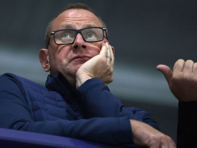 TORONTO, ON- SEPTEMBER 21 - Brad Treliving,General Manager as the Toronto Maple Leafs participate in their second day of training camp in preparation for the 2023-24 season at Ford Performance Centre in Toronto. September 21, 2023. (Steve Russell/Toronto Star via Getty Images)