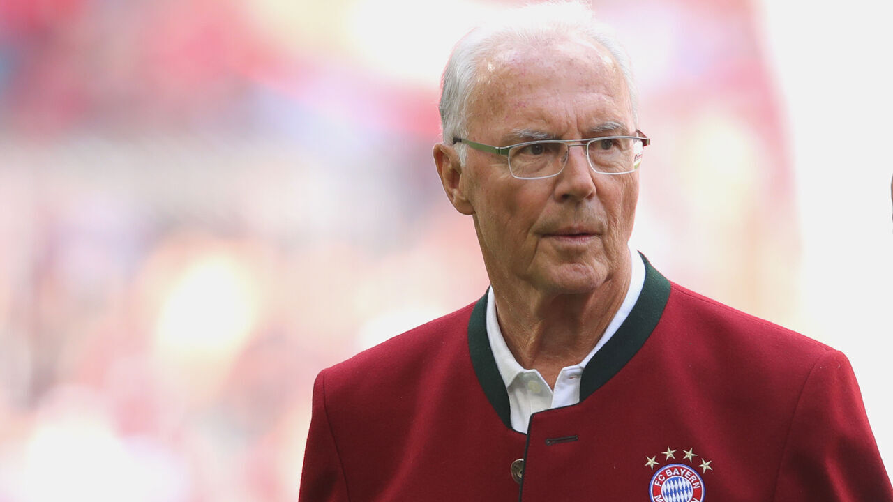 MUNICH, GERMANY - MAY 12: Franz Beckenbauer attends the Bundesliga match between FC Bayern Muenchen and VfB Stuttgart at Allianz Arena on May 12, 2018 in Munich, Germany.