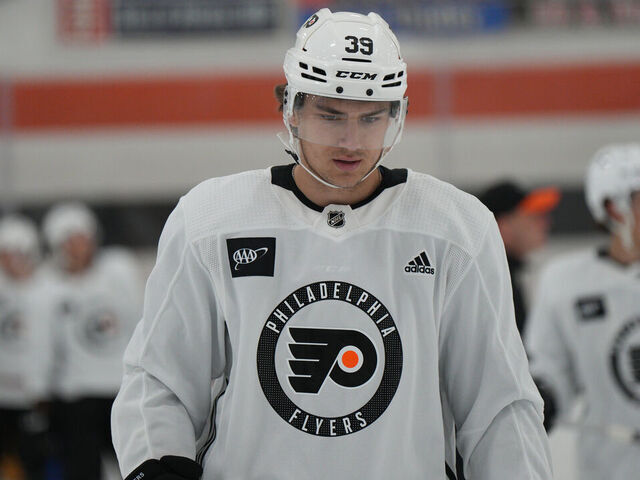 VOORHEES, PA - JULY 14: Gauthier, Cutter (39) participates in development camp at the Flyers Training Center on July 14, 2020 in Voorhees NJ.