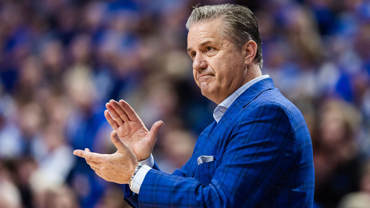 LEXINGTON, KENTUCKY - DECEMBER 29: Head coach John Calipari of the Kentucky Wildcats is seen during the second half against the Illinois State Redbirds at Rupp Arena on December 29, 2023 in Lexington, Kentucky.