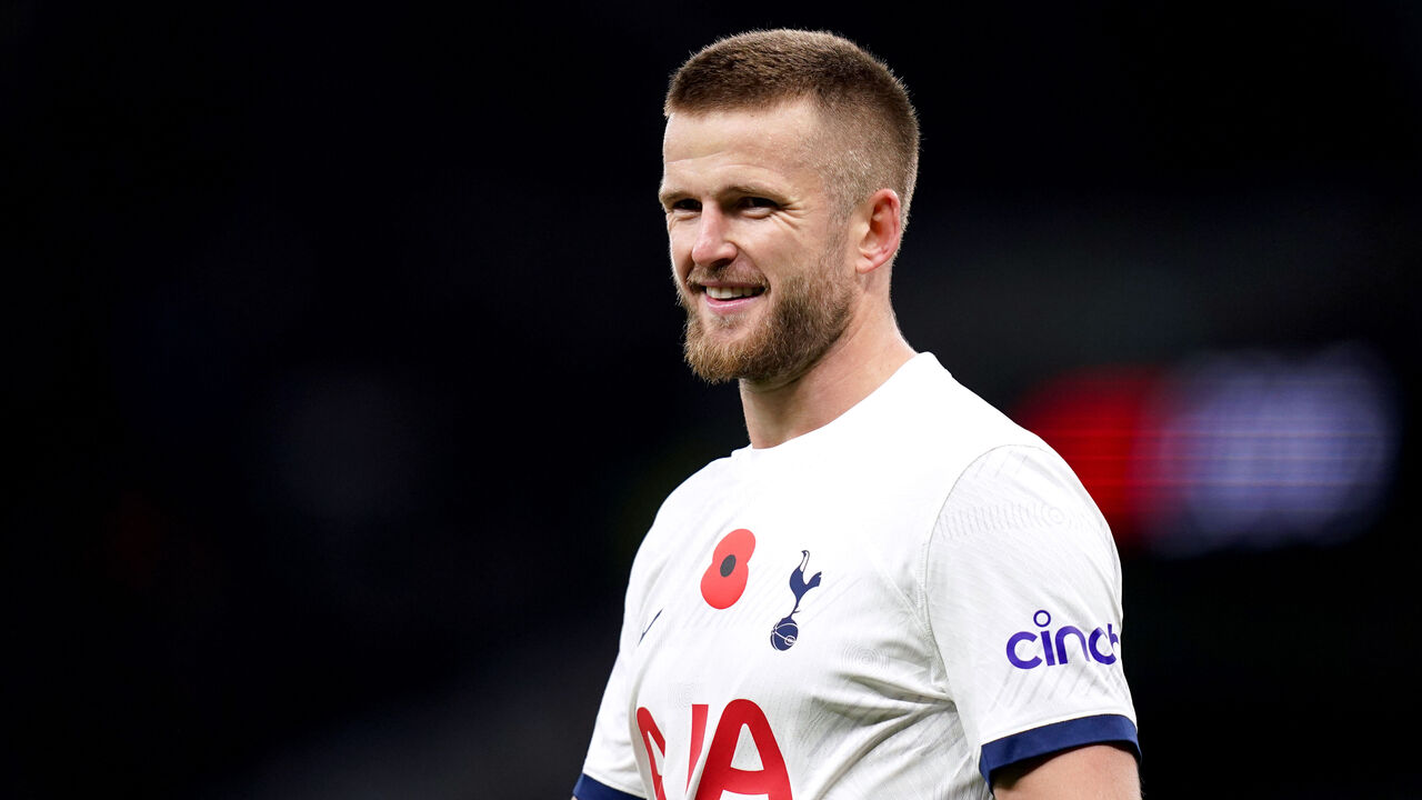 Tottenham Hotspur's Eric Dier during the Premier League match at the Tottenham Hotspur Stadium, London. Picture date: Monday November 6, 2023.