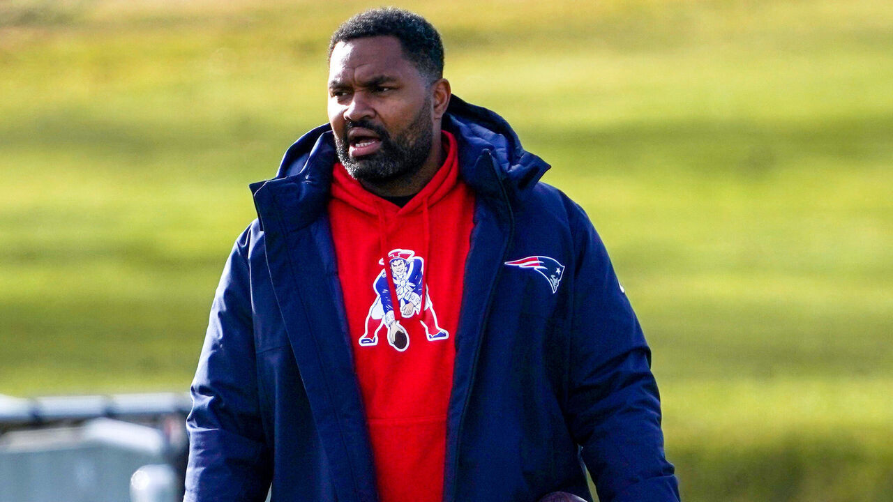 Foxborough, MA - January 4: New England Patriots assistant coach Jerod Mayo at practice.