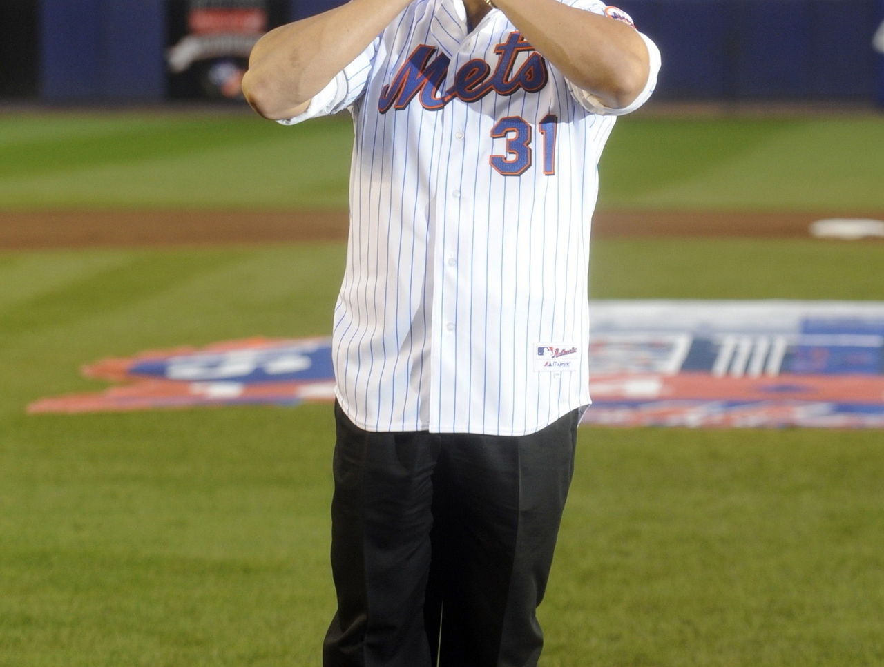 Mike Piazza, inducted to Mets Hall of Fame, 09/29/13