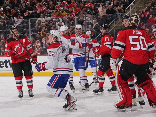 Caufield breaks tie late in 3rd period to lift Canadiens over Devils | theScore.com