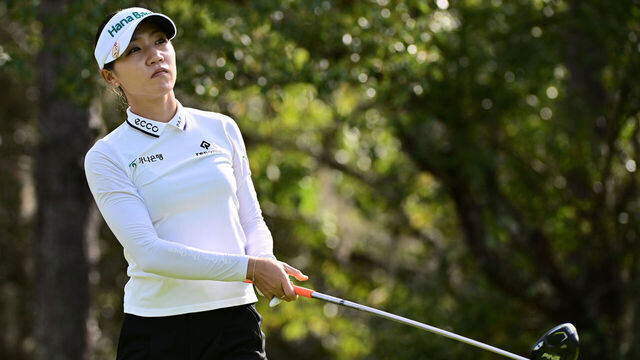 ORLANDO, FLORIDA - JANUARY 19: Lydia Ko of New Zealand plays her shot from the fifth tee during the second round of the Hilton Grand Vacations Tournament of Champions at Lake Nona Golf & Country Club on January 19, 2024 in Orlando, Florida.